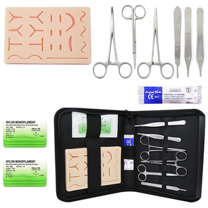 19 Pcs Pre-Cut Wound Pad Logo <b>Tools</b> & Packaging Options Complete Practice Student Suture Kit for Medical Students Training Kits - Product Image 1