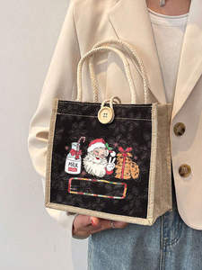 Bolsa de Mano de Yute Reutilizable Ecológica para Uso Diario - Product Image 5