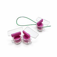 Sceau de compteur YSD transparent avec noyau coloré, numéro de série et fil d'acier pour compteurs électriques, d'eau et de gaz