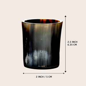 Top Selling High Quality Classic Style Short Horn Glass Indoor Decor Natural Colored Drinking Tankard for Beer Glasses - Product Image 2