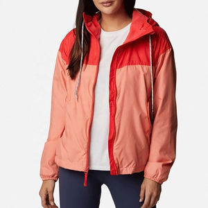 Veste en toile tricotée imperméable et respirante pour femme, coupe-vent d'extérieur personnalisable, softshell à capuche, chaude, en nylon, à séchage rapide, vente en gros - Product Image 2