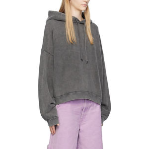 High Quality <b>Sweatshirts</b> Oversize Women's <b>Sweatshirts</b> Cotton <b>Fleece</b> Custom Logo Street Wear <b>Sweatshirts</b> Hoodies For Women's Wear - Product Image 3
