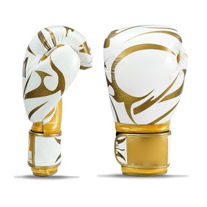 Custom Printed Professional Boxing <b>Gloves</b> Genuine Cowhide/PU Leather Breathable High Quality OEM Logo Packing Custom Color Adult - Product Image 1