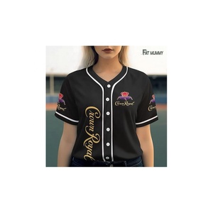 T-shirt de baseball pour homme, col en V, style vintage, maillot imprimé sur le devant, personnalisé, à manches courtes, respirant et à séchage rapide - Product Image 1
