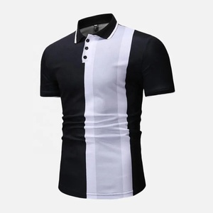 T-shirt Homme Jaune Moutarde Tricoté Écologique Vintage à Manches Courtes en Coton Décontracté Respirant Couleur Unie pour le Golf - Product Image 1