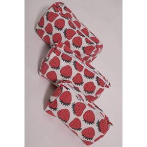 Indian Floral Printed Cotton Cosmetic Bag Handmade Lightweight Eco-Friendly Makeup Pouch Travel for Organizer Women Zipper - Product Image 5