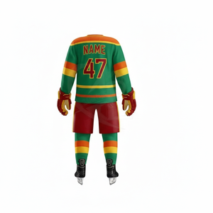 Camisetas de Hockey sobre Hielo Personalizadas de Alta Calidad al por Mayor |   Fábrica OEM |   Uniformes de Hockey Ligeros y Transpirables de Malla para Equipos con Logotipo - Product Image 3