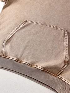 Sweat-shirt personnalisé vintage délavé à impression numérique pour l'hiver, pull décontracté Harajuku, hoodie ample confortable 100% coton, polaire chaud - Product Image 2