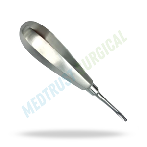 Elevador de luxación dental curvo de 4.5mm con punta interna, tamaño estándar, instrumento quirúrgico dental para luxación y extracción de dientes - Product Image 4
