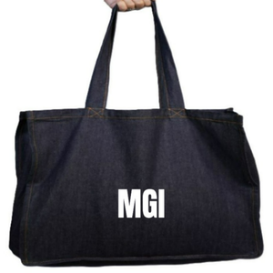 Sac en toile carré portable personnalisable avec fermeture éclair, en tissu 100 % coton écologique, anti-poussière, réutilisable, pour usage quotidien et cadeaux - Product Image 1