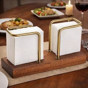 Stylish Metal Napkin Stand For Dining <b>Table</b> And <b>Kitchen</b> Functional Tissue Stand For Home Office And Restaurant Spaces - Product Image 2