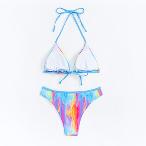 New Arrival Best Quality Women's Bikini Set Floral Leopard Plaid Print Two Piece Front Quick Dry Breathable Eco-Friendly - Product Image 3