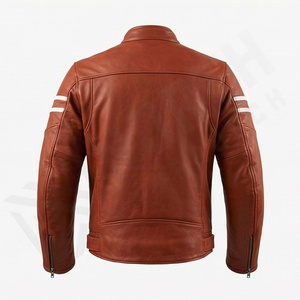 Chaqueta de Motociclista de Cuero Genuino para Hombre de la Mejor Calidad, Nueva Colección de Invierno, Chaquetas de Motocicleta con Protecciones Desmontables Personalizadas - Product Image 2
