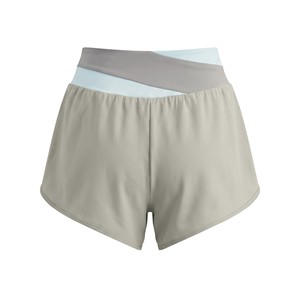 Shorts de sport taille haute pour femme, taille croisée, couleur unie, séchage rapide, style athlétique et fitness - Product Image 2