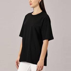 เสื้อยืดทรงบ็อกซี่สำหรับผู้หญิง ใส่ได้ทุกวัน เนื้อผ้าเบา แห้งเร็ว 100% ผ้าฝ้าย สัมผัสนุ่มสบายสำหรับฤดูร้อน ทรงปกติ ดีไซน์ลำลอง เหมาะสำหรับทุกโอกาส - Product Image 2