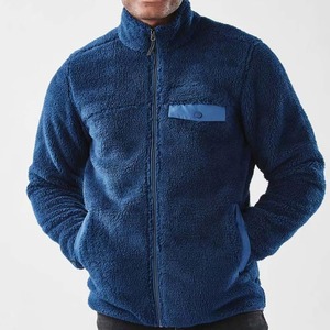 New Arrival Custom Design <b>Woolen</b> Fleece <b>Jacket</b> Waterproof Breathable Hooded Winter Outdoor Fashionable for <b>Men</b> - Product Image 2
