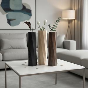 Jarrón de Madera Moderno, Decoración Minimalista Escandinava para el Hogar - Product Image 1