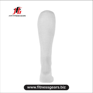 Knee High Cotton <b>Socks</b> Breathable Solid White for Adults <b>Running</b> Workouts Summer - Product Image 2