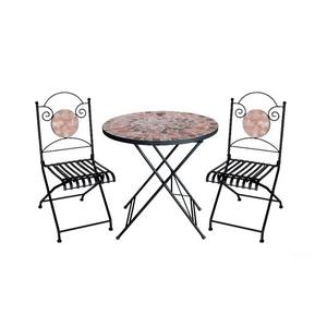 High Quality Durable Stainless Steel Mosaic <b>Bistro</b> <b>Table</b> Set Minimalist Ceramic Patio Dining <b>Table</b> Garden Furniture Courtyard - Product Image 3