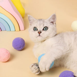 Elastic Eco-Friendly Durable Plush Ball <b>Interactive</b> <b>Cat</b> <b>Toy</b> Set Multicolor Chew <b>Toy</b> for <b>Cats</b> - Product Image 4