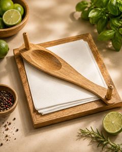 Wooden Tissue Holder Box for <b>Car</b> Kitchen Dining <b>Table</b> Restaurant Home Decor Rectangular Napkin Tissue Paper Organizer - Product Image 3