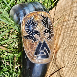 Natural Horn Drinking Mug Genuine Viking Mug Handcrafted Tankard High Selling <b>Beer</b> Ox Mug - Product Image 3