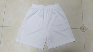 Shorts jaunes unis à taille élastique, coupe régulière unisexe, pour l'été - Product Image 5
