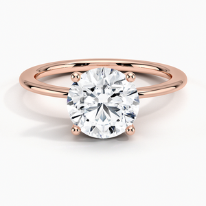 Anillo de Compromiso Aimee Solitaire con Baño de Oro de 14K sobre Plata 925, con Moissanita Certificada GRA, Modelo Bhatiya Gems Jewels - Product Image 3