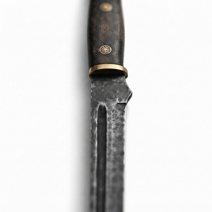 Couteau Seax médiéval en acier au carbone, fait main, lame historique, matériau durable, design d'inspiration traditionnelle, pour exposition - Product Image 6
