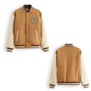 Wholesales Versity <b>Jacket</b> for Men Stand Customized Logo Design 100% Wool High Quality Product Factory Made Light Weight <b>UK</b> Best - Product Image 1