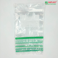 Sac en plastique HDPE transparent, imperméable et recyclable avec fermeture éclair pour l'emballage de coques de téléphone portable et le stockage d'aliments/farine