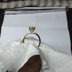 แหวนเพชรทรงรี 3 กะรัต เพชรเลี้ยงในห้องปฏิบัติการ แบบคลาสสิก สำหรับหมั้น แต่งงาน หรือเป็นของขวัญ ทอง 14k สำหรับผู้หญิง กำลังเป็นที่นิยม - Product Image 2