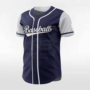 Classic Baseball Jersey Mens Button <b>Down</b> Sportswear Lightweight Athletic Training Uniform Mens Baseball Jersey - Product Image 3