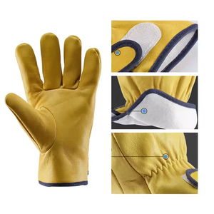 New Arrival Men's Classic Sheepskin Leather Driving Gloves Thermal for Winter Sports Outdoors <b>Ski</b> Party Cycling Motorbike Gloves - Product Image 5