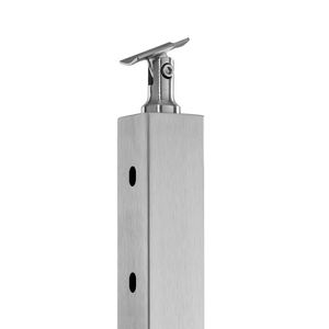 Montante per Ringhiera a Cavo 42x2x2 Pollici in Acciaio Inossidabile per Scale, Fori Angolati a 30 Gradi Pre-Forati con Ringhiera a Cavo - Product Image 5