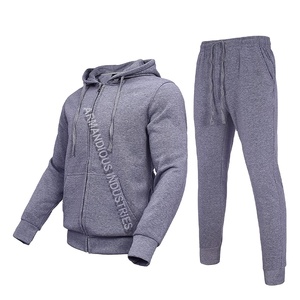 Vêtements de sport écologiques deux pièces pour hommes, vêtements de sport pour l'entraînement et le fitness, ensemble de survêtements imprimés d'hiver, options de taille plus disponibles - Product Image 1