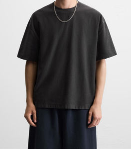 T-shirts à épaules tombantes personnalisés avec impression intégrale, style streetwear, coupe ample, t-shirt oversize pour hommes et ensemble deux pièces, ensemble de shorts pour hommes - Product Image 5