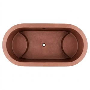 Bañera Ovalada de Cobre Puro de Doble Pared, Estilo Lujoso, Hecha a Mano, Resistente, Grande y Profunda, de la Marca Daystar Trade - Product Image 2