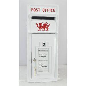 Garden Supplies Metal Post <b>Box</b> <b>With</b> <b>Lock</b> And Luxury Key White Coated Handmade Custom Wedding Gift Ideas Letter <b>Box</b> Decoration - Product Image 2