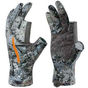 Guantes de Caza para Hombre, Camuflaje, Protección Impermeable, Medios Dedos, Cierre con Cordón, Poliéster - Product Image 6
