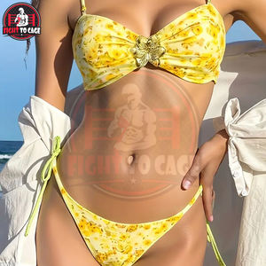 Tendances estivales : style de vacances simple et décontracté avec des imprimés floraux aléatoires, parfait pour les jeunes femmes, tenue de plage. - Product Image 5