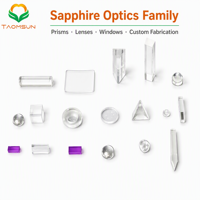 Prisme en saphir à angle droit triangulaire de qualité optique personnalisée pour instruments laser TAOMSUN