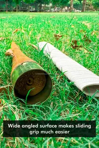 ZAP Premium Wooden Grip Cone Smooth Finish | Universal Fit | No-Slip Design | Lightweight | Ambidextrous | Cricket Bat Grip - Product Image 5