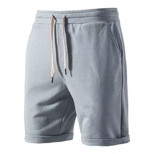 Pantalones Cortos Casuales de Verano para Hombre, 100% Algodón, Cintura Media, Bolsillos Laterales, Pantalones Cortos Deportivos de Moda, Color Sólido, Lona - Product Image 1