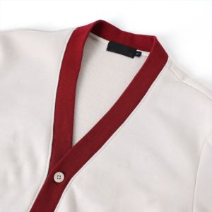 Make Your Custom Good Quality V-Neck for Sorority/Fraternity/Schools/Colleges/Universities Logo Knitted <b>Cardigans</b> <b>Sweaters</b> - Product Image 2