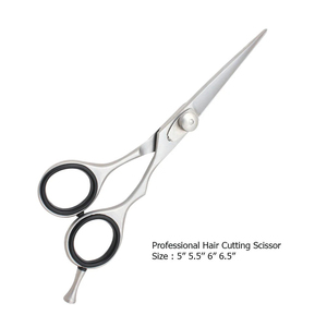 Ciseaux de barbier droits à lame tranchante en acier inoxydable de haute qualité pour la coupe de cheveux, meilleur prix, Pakistan - Product Image 6