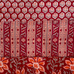 Tela india artesanal con estampado en bloque, tela de algodón suave, ligera y de primera calidad, lista para exportación a granel, precio al por mayor. - Product Image 1