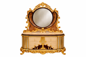 Juego de Dormitorio Clásico de Lujo Maharani con Armario y Tocador, Colección de Dormitorio Tallada de Lujo Palace, Dormitorio con Almacenamiento Inteligente, EE. UU. - Product Image 4