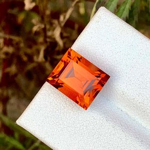 Piedra Preciosa de Citrino Mandarín Natural en Forma de Baguette, Color Naranja, Calidad Premium para Joyería - Product Image 4