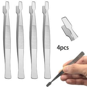<b>Stamp</b> Holding Tweezers Curved Philately Tweezers <b>Stamp</b> Collector Tweezers Slanted Tips Manicure Craft Hobby Precision <b>Hand</b> Tools - Product Image 1
